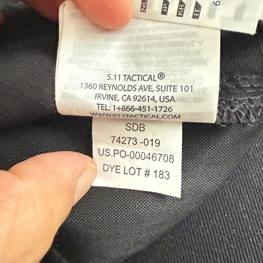 NWT 5.11 Tactical Men's Taclite‎ Pro Lightweight Cargo Pants Black Size W30x 31